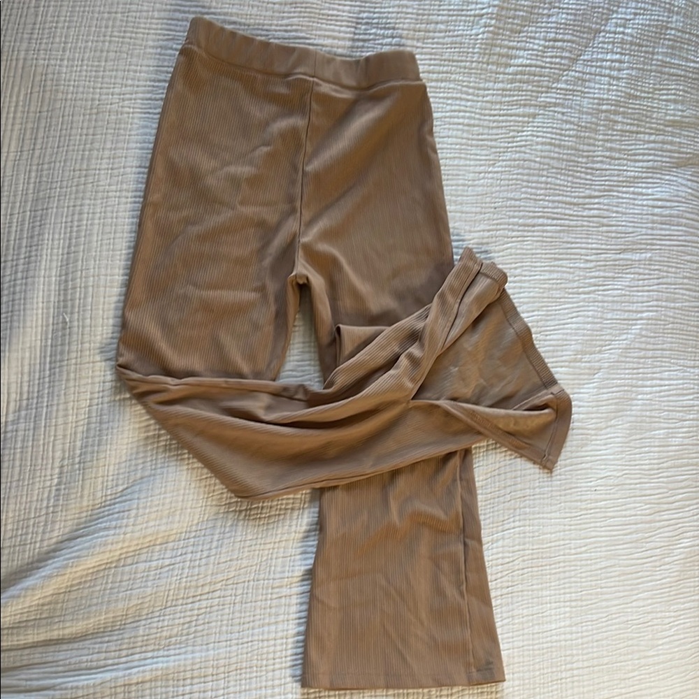 Tan Ribbed Pants